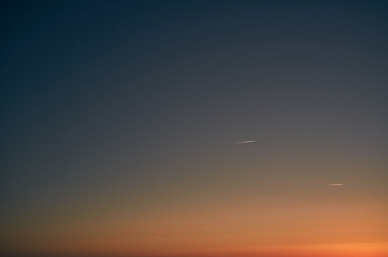 Minimalistischer Abendhimmel