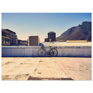 Dach mit Fahrrad in Kapstadt - orangelens